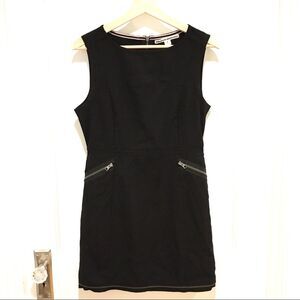 ⭐️ Brooklyn Industries Black Sheath Dress Zippers S
